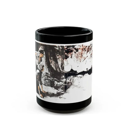 Dark Interlude (1), Blue Book Magazine, August 1949 - Black Coffee Mug 15oz - Go Mug Yourself