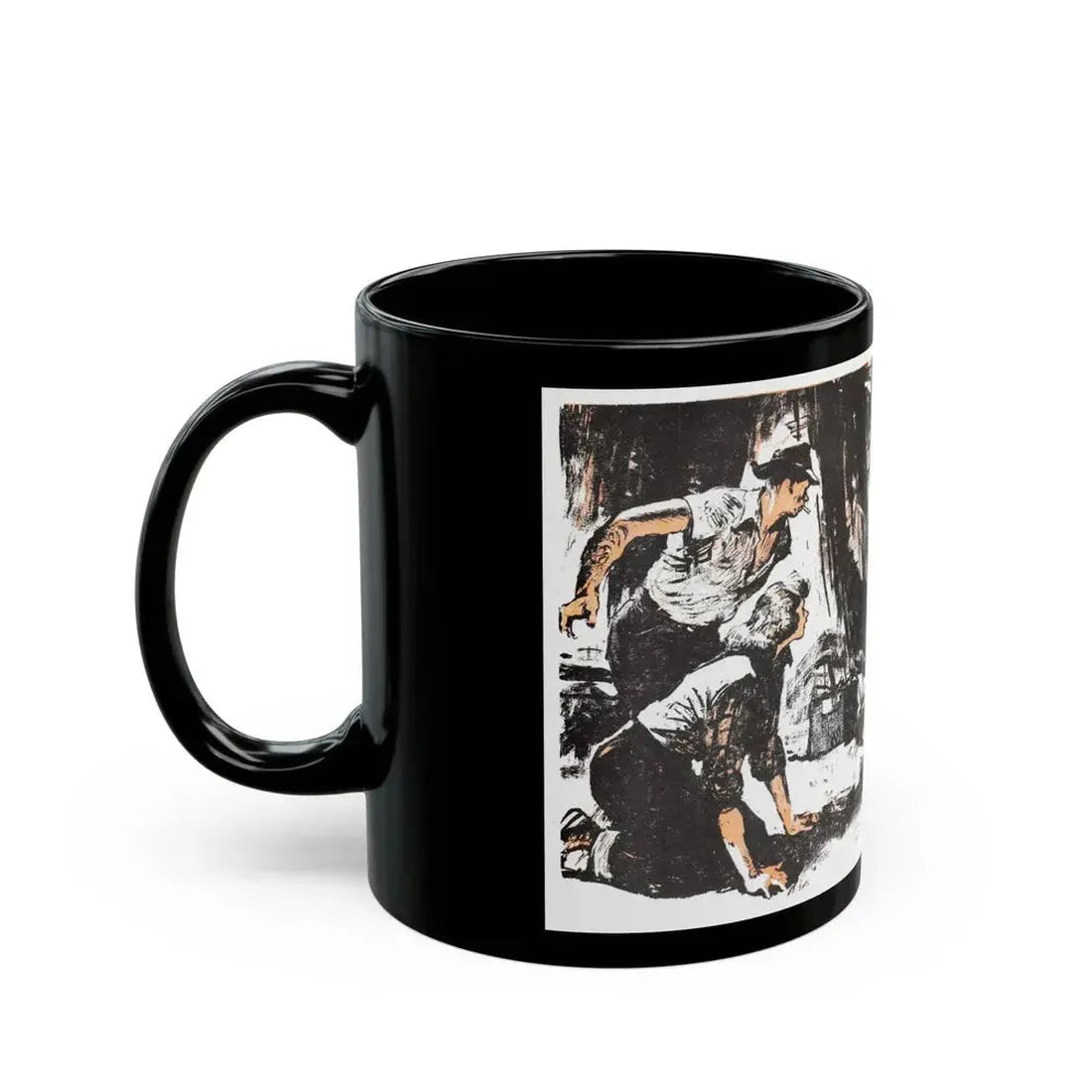 Dark Interlude (1), Blue Book Magazine, August 1949 - Black Coffee Mug - Go Mug Yourself
