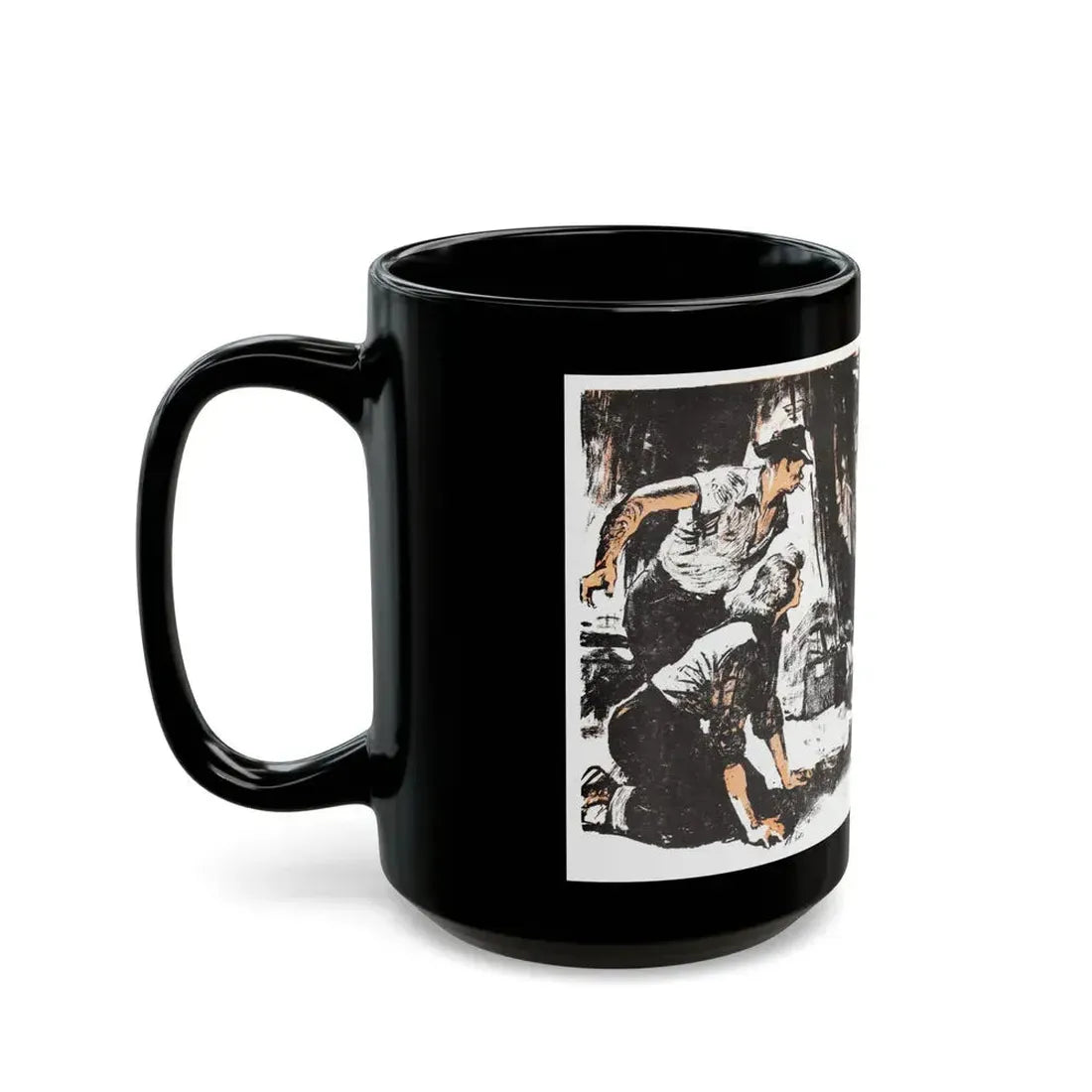 Dark Interlude (1), Blue Book Magazine, August 1949 - Black Coffee Mug - Go Mug Yourself