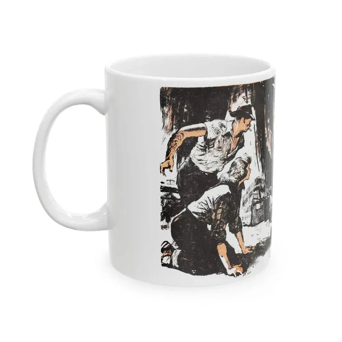 Dark Interlude (1), Blue Book Magazine, August 1949 - White Coffee Mug - Go Mug Yourself