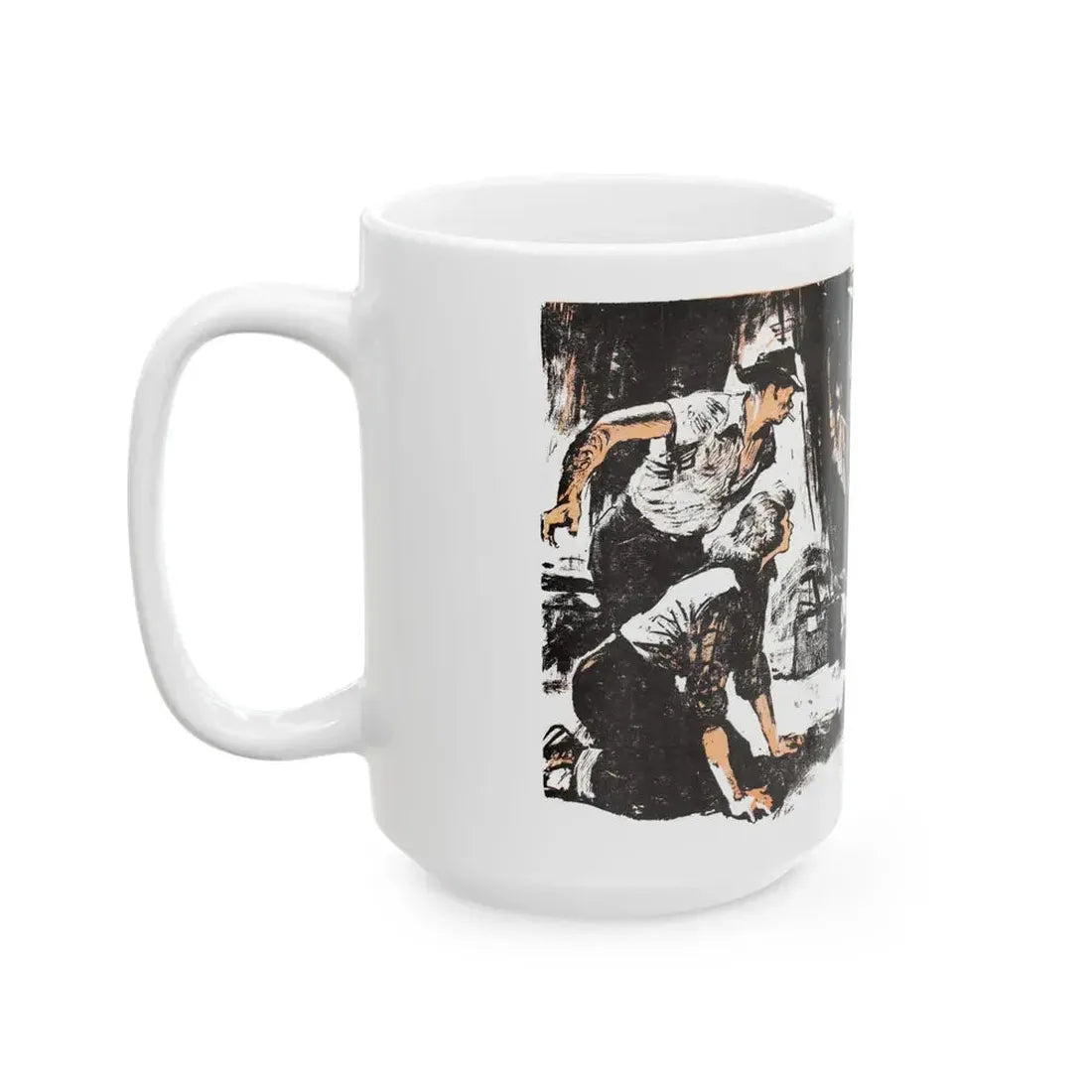 Dark Interlude (1), Blue Book Magazine, August 1949 - White Coffee Mug - Go Mug Yourself
