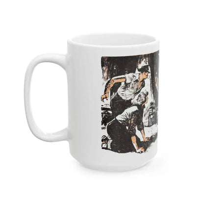Dark Interlude (1), Blue Book Magazine, August 1949 - White Coffee Mug - Go Mug Yourself