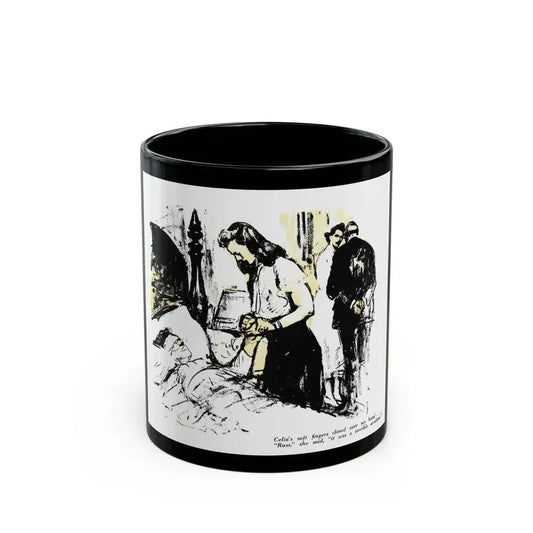 Dark Interlude (2), Blue Book Magazine, August 1949 - Black Coffee Mug 11oz - Go Mug Yourself
