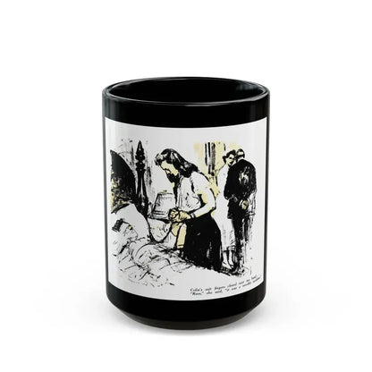 Dark Interlude (2), Blue Book Magazine, August 1949 - Black Coffee Mug 15oz - Go Mug Yourself