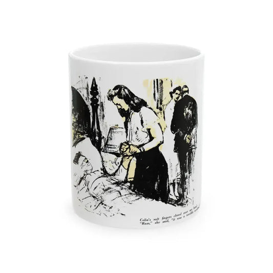 Dark Interlude (2), Blue Book Magazine, August 1949 - White Coffee Mug 11oz - Go Mug Yourself