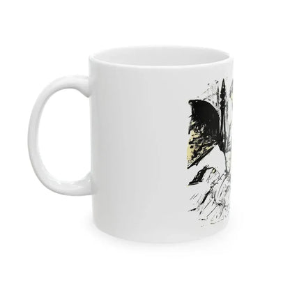 Dark Interlude (2), Blue Book Magazine, August 1949 - White Coffee Mug - Go Mug Yourself