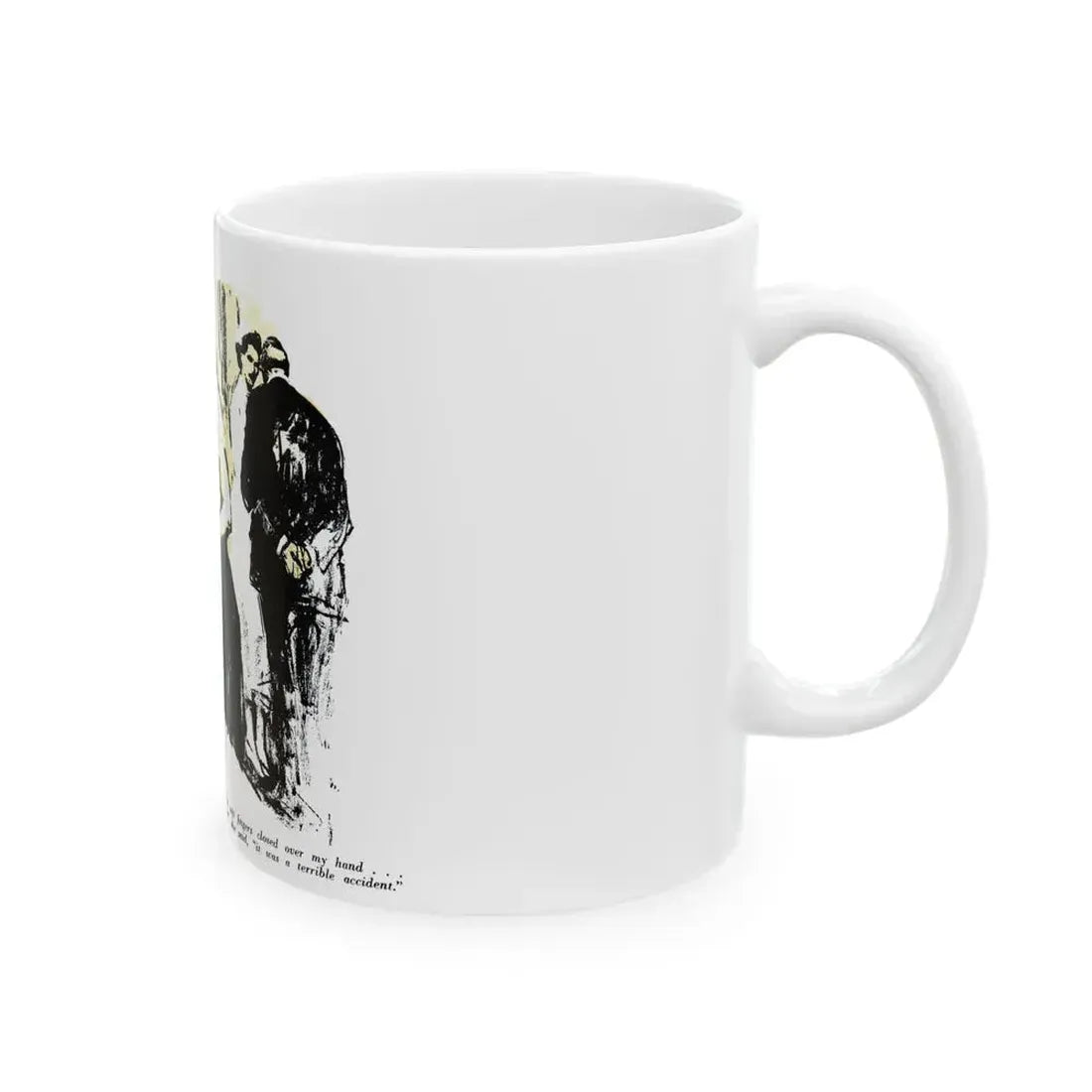 Dark Interlude (2), Blue Book Magazine, August 1949 - White Coffee Mug - Go Mug Yourself
