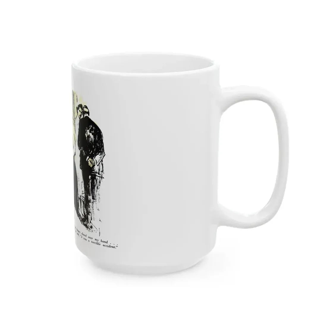Dark Interlude (2), Blue Book Magazine, August 1949 - White Coffee Mug - Go Mug Yourself