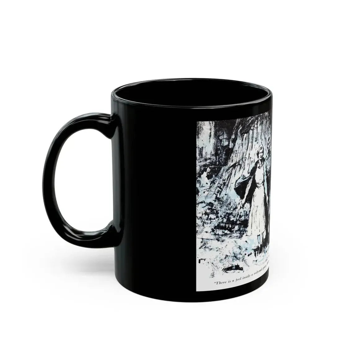Dark Interlude (3), Blue Book Magazine, August 1949 - Black Coffee Mug - Go Mug Yourself