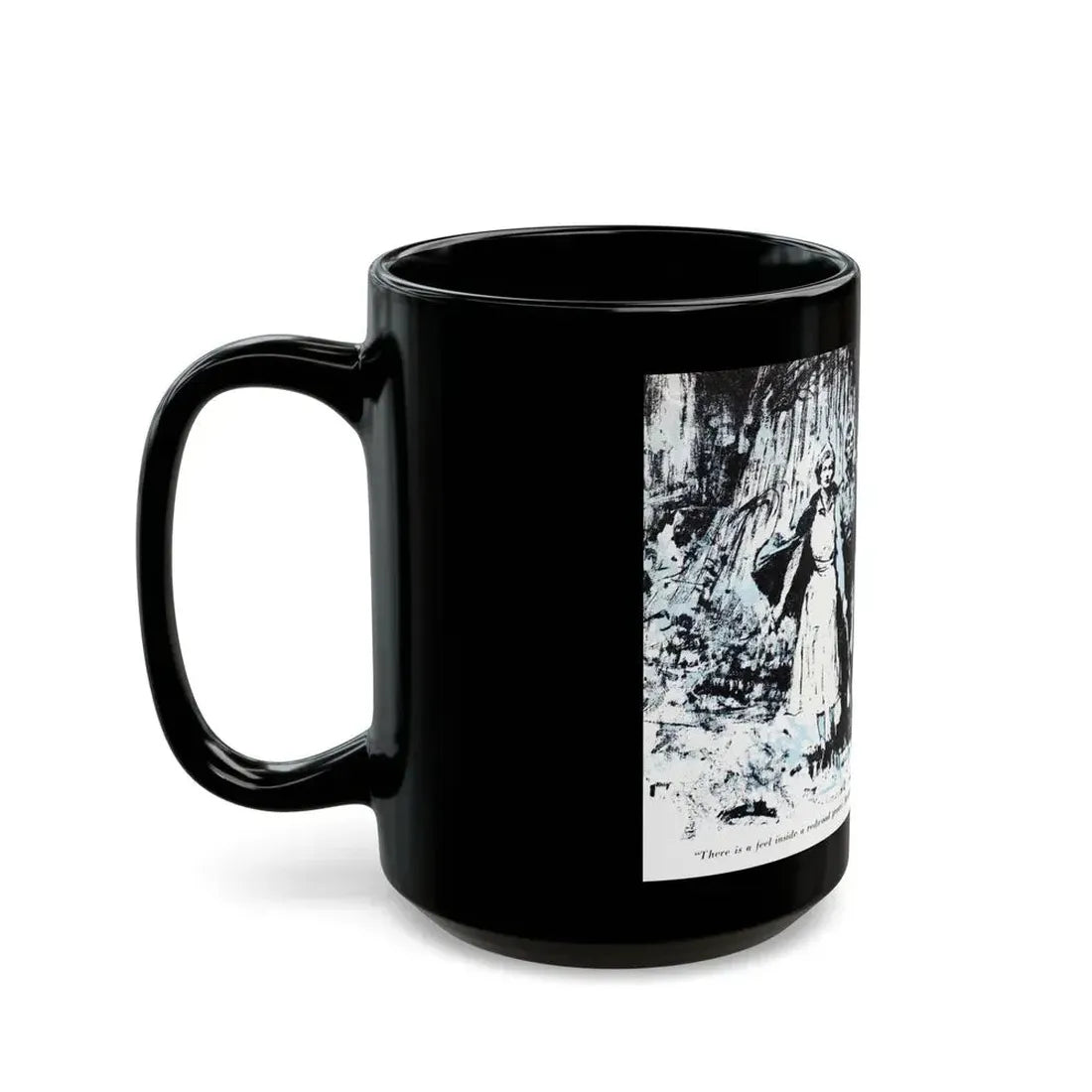 Dark Interlude (3), Blue Book Magazine, August 1949 - Black Coffee Mug - Go Mug Yourself