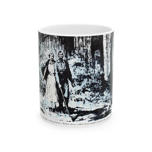 Dark Interlude (3), Blue Book Magazine, August 1949 - White Coffee Mug 11oz - Go Mug Yourself