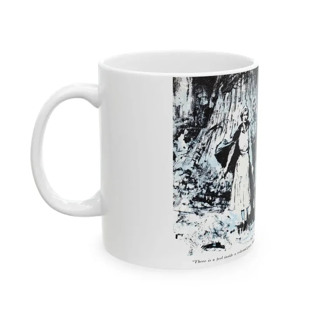 Dark Interlude (3), Blue Book Magazine, August 1949 - White Coffee Mug - Go Mug Yourself