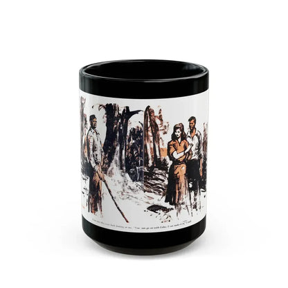 Dark Interlude (4), Blue Book Magazine, August 1949 - Black Coffee Mug 15oz - Go Mug Yourself