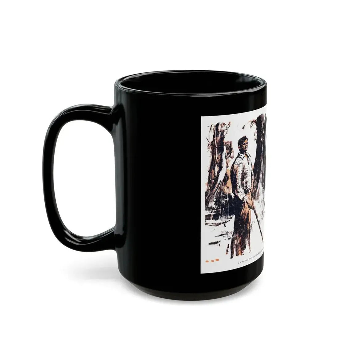 Dark Interlude (4), Blue Book Magazine, August 1949 - Black Coffee Mug - Go Mug Yourself