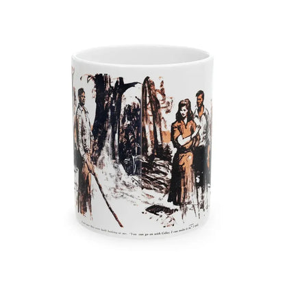 Dark Interlude (4), Blue Book Magazine, August 1949 - White Coffee Mug 11oz - Go Mug Yourself