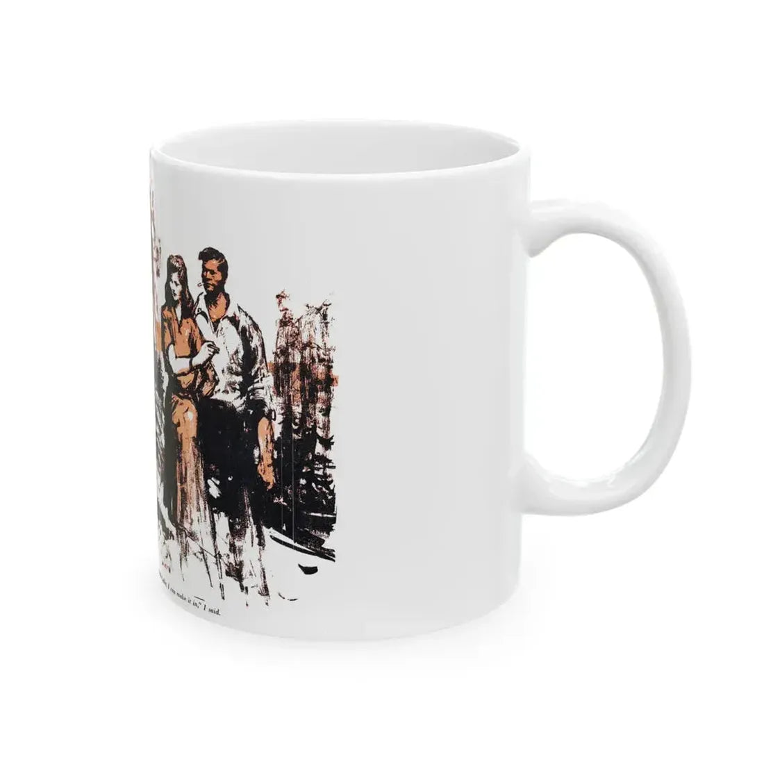 Dark Interlude (4), Blue Book Magazine, August 1949 - White Coffee Mug - Go Mug Yourself