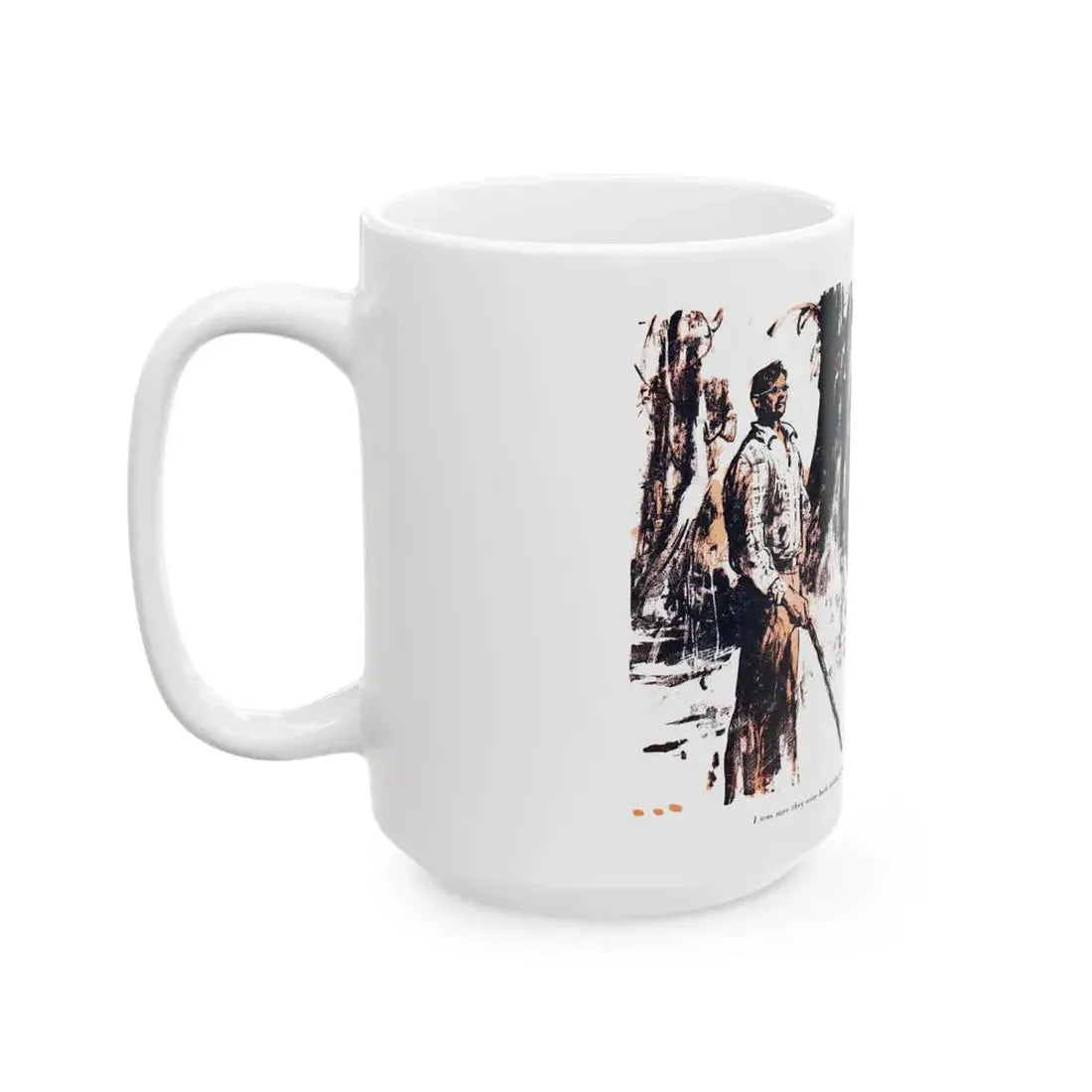 Dark Interlude (4), Blue Book Magazine, August 1949 - White Coffee Mug - Go Mug Yourself