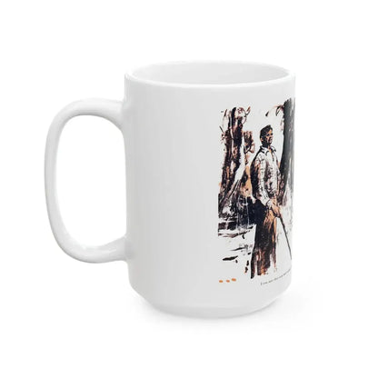 Dark Interlude (4), Blue Book Magazine, August 1949 - White Coffee Mug - Go Mug Yourself