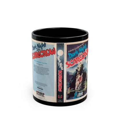 DARK KNIGHT OF THE SCARECROW (VHS COVER) - Black Coffee Mug-11oz-Go Mug Yourself