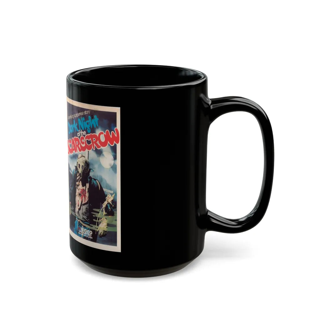 DARK KNIGHT OF THE SCARECROW (VHS COVER) - Black Coffee Mug-Go Mug Yourself