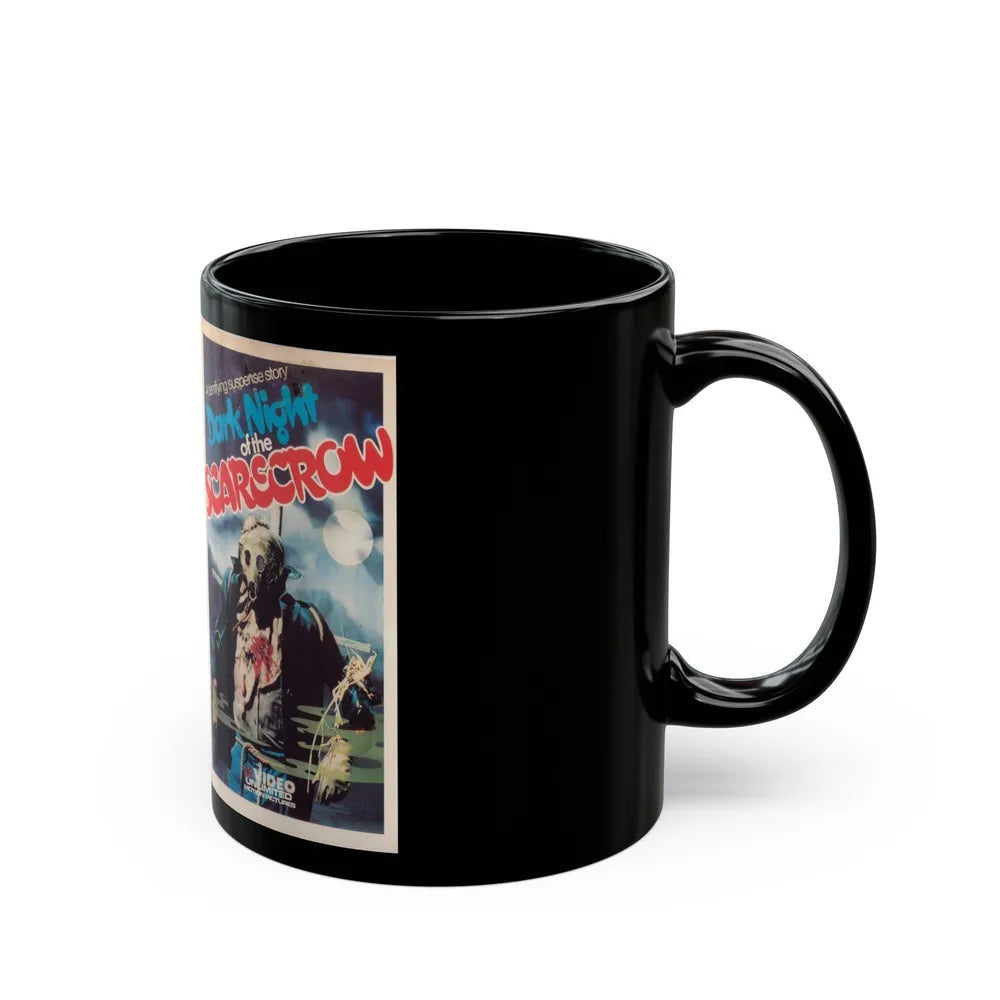 DARK KNIGHT OF THE SCARECROW (VHS COVER) - Black Coffee Mug-Go Mug Yourself