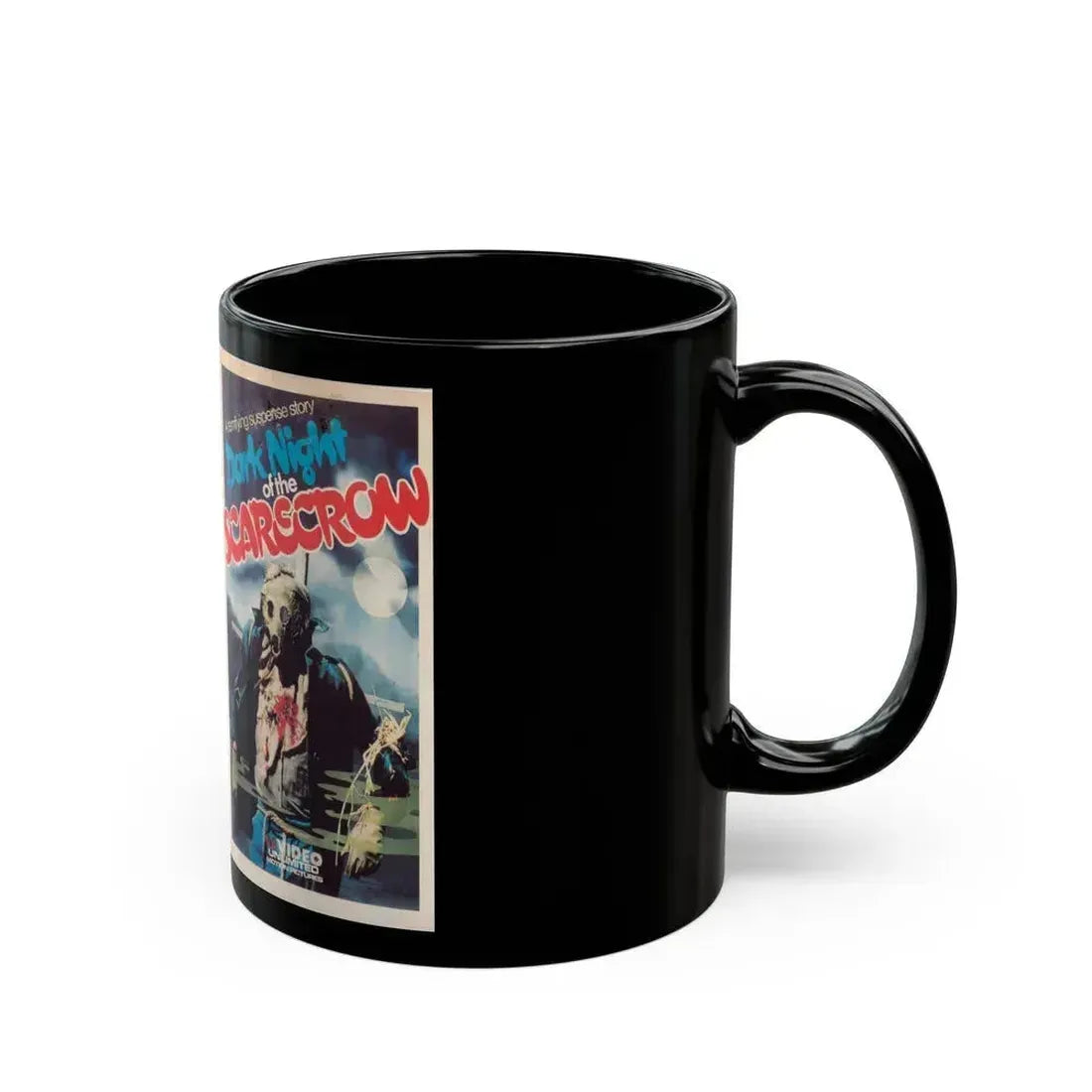 DARK KNIGHT OF THE SCARECROW (VHS COVER) - Black Coffee Mug - Go Mug Yourself