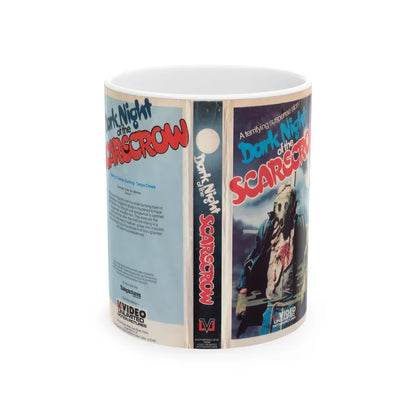 DARK KNIGHT OF THE SCARECROW (VHS COVER) - White Coffee Mug-11oz-Go Mug Yourself