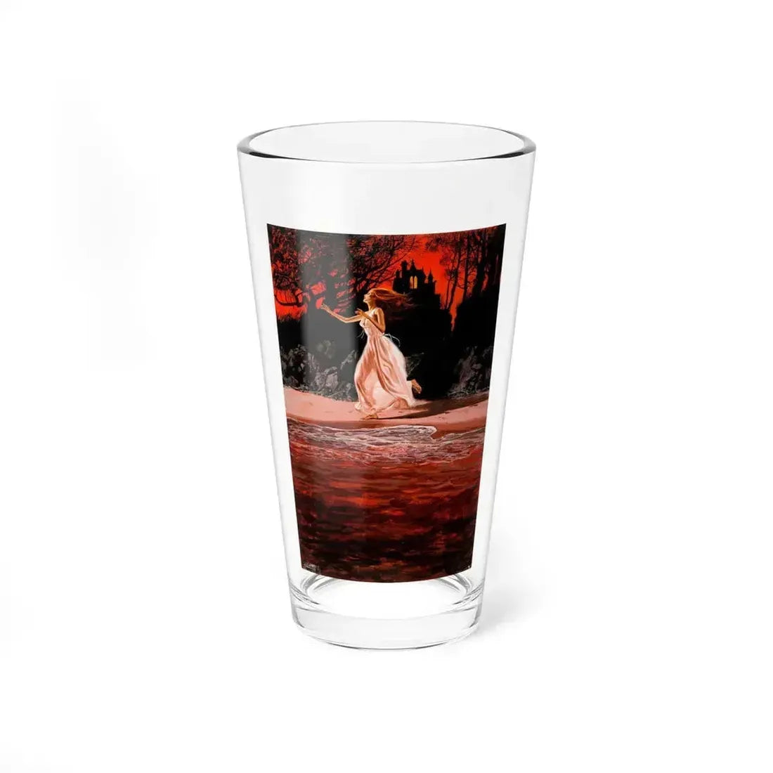 Dark Mansion, Paperback Novel Cover (Signet, 1974) - Pint Glass 16oz 16oz - Go Mug Yourself