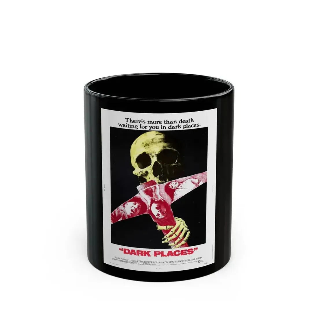 DARK PLACES 1974 Movie Poster - Black Coffee Mug 11oz - Go Mug Yourself