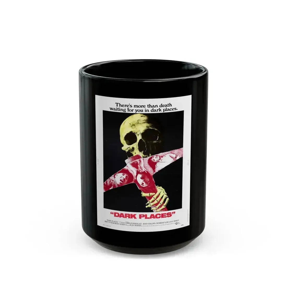 DARK PLACES 1974 Movie Poster - Black Coffee Mug 15oz - Go Mug Yourself