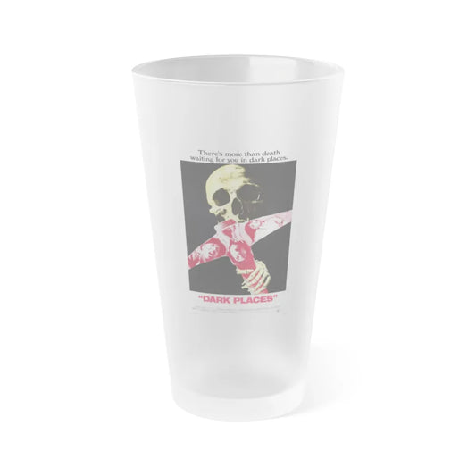 DARK PLACES 1974 Movie Poster - Frosted Pint Glass 16oz-Go Mug Yourself