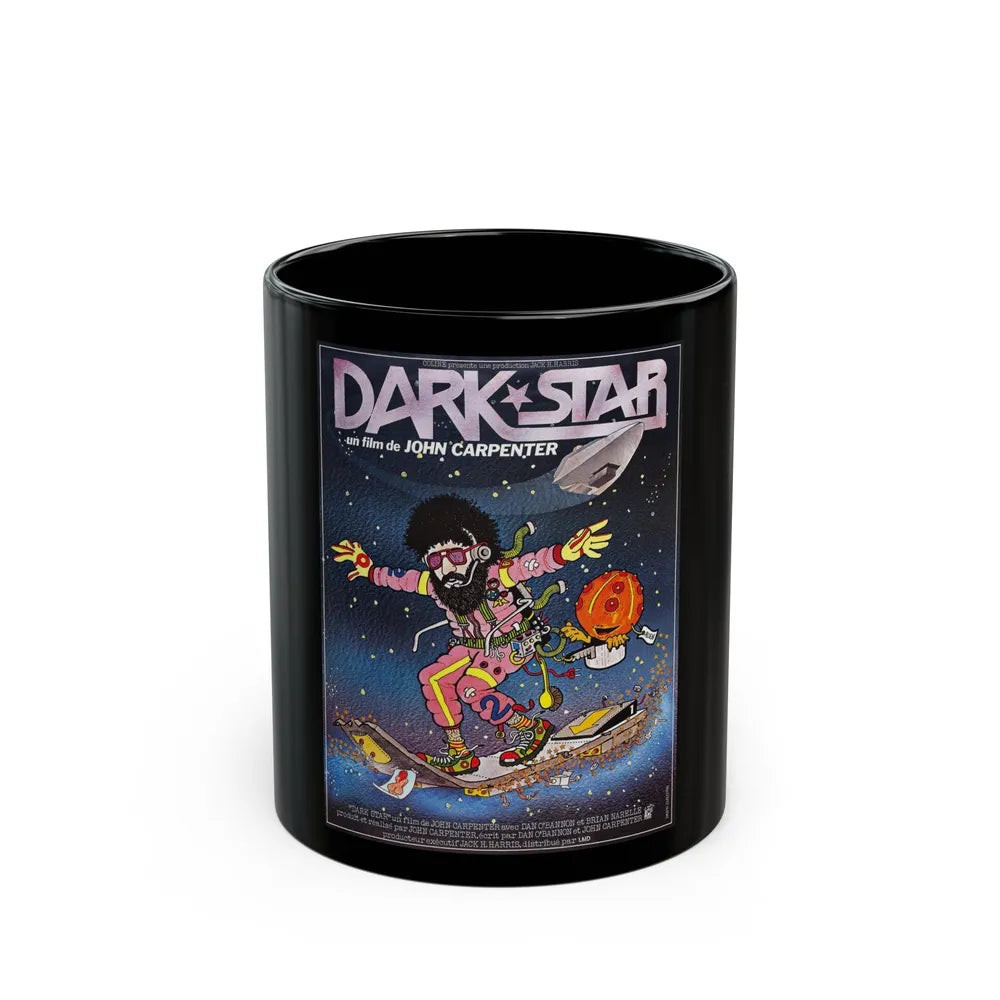 DARK STAR (FRENCH) 1974 Movie Poster - Black Coffee Mug-11oz-Go Mug Yourself