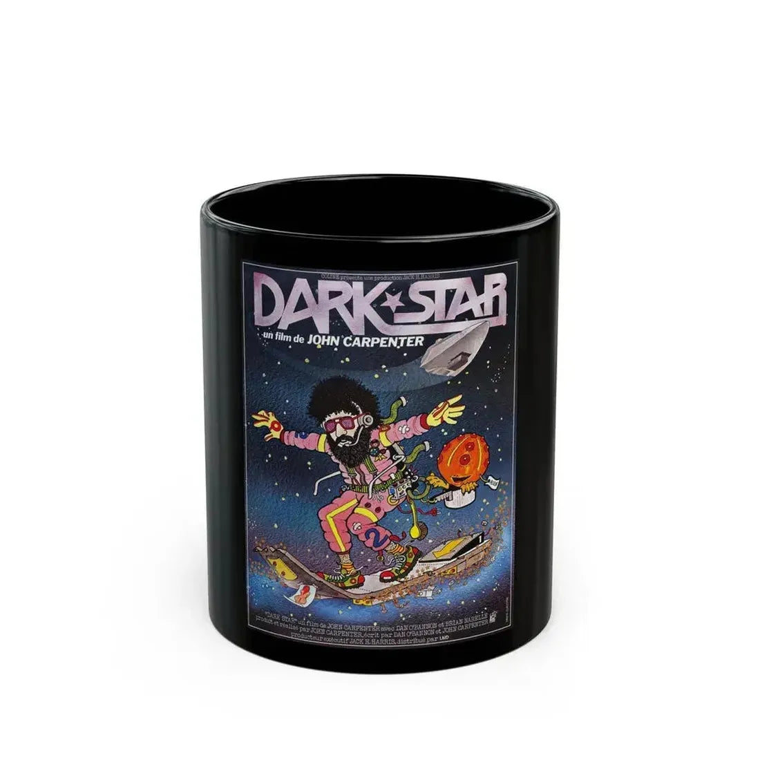 DARK STAR (FRENCH) 1974 Movie Poster - Black Coffee Mug 11oz - Go Mug Yourself