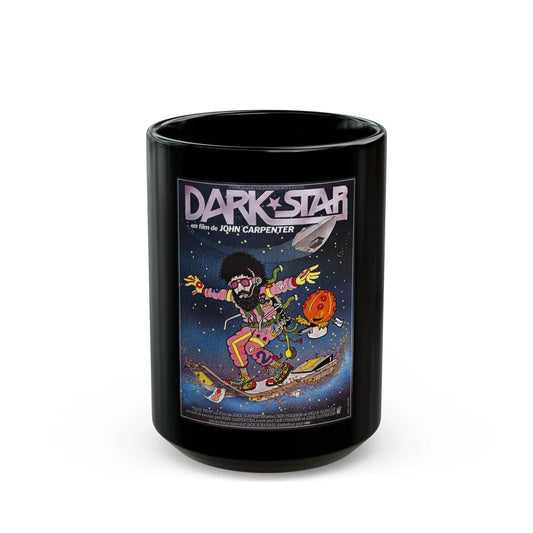 DARK STAR (FRENCH) 1974 Movie Poster - Black Coffee Mug-15oz-Go Mug Yourself