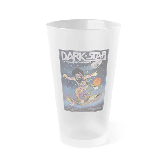 DARK STAR (FRENCH) 1974 Movie Poster - Frosted Pint Glass 16oz Default Title - Go Mug Yourself