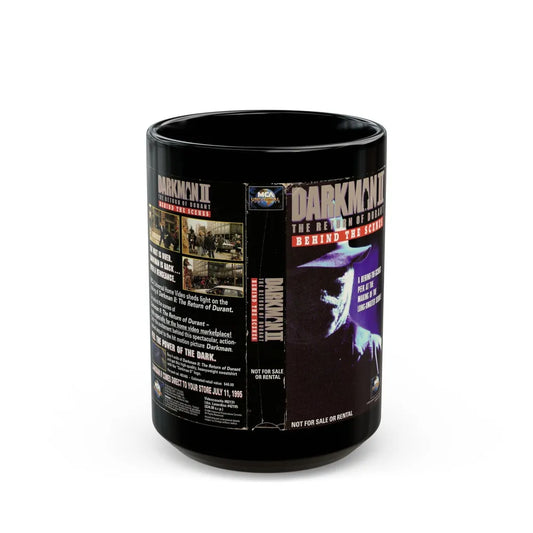 DARKMAN 2 THE RETURN OF DURANT BEHIND THE SCENES (VHS COVER) - Black Coffee Mug-15oz-Go Mug Yourself