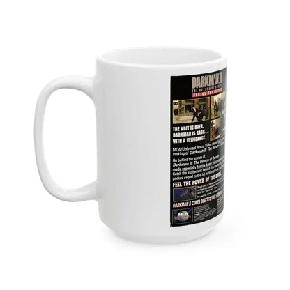 DARKMAN 2 THE RETURN OF DURANT BEHIND THE SCENES (VHS COVER) - White Coffee Mug - Go Mug Yourself