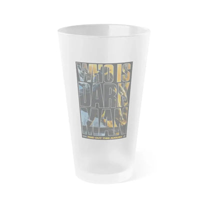 DARKMAN (TEASER 2) 1990 Movie Poster - Frosted Pint Glass 16oz Default Title - Go Mug Yourself