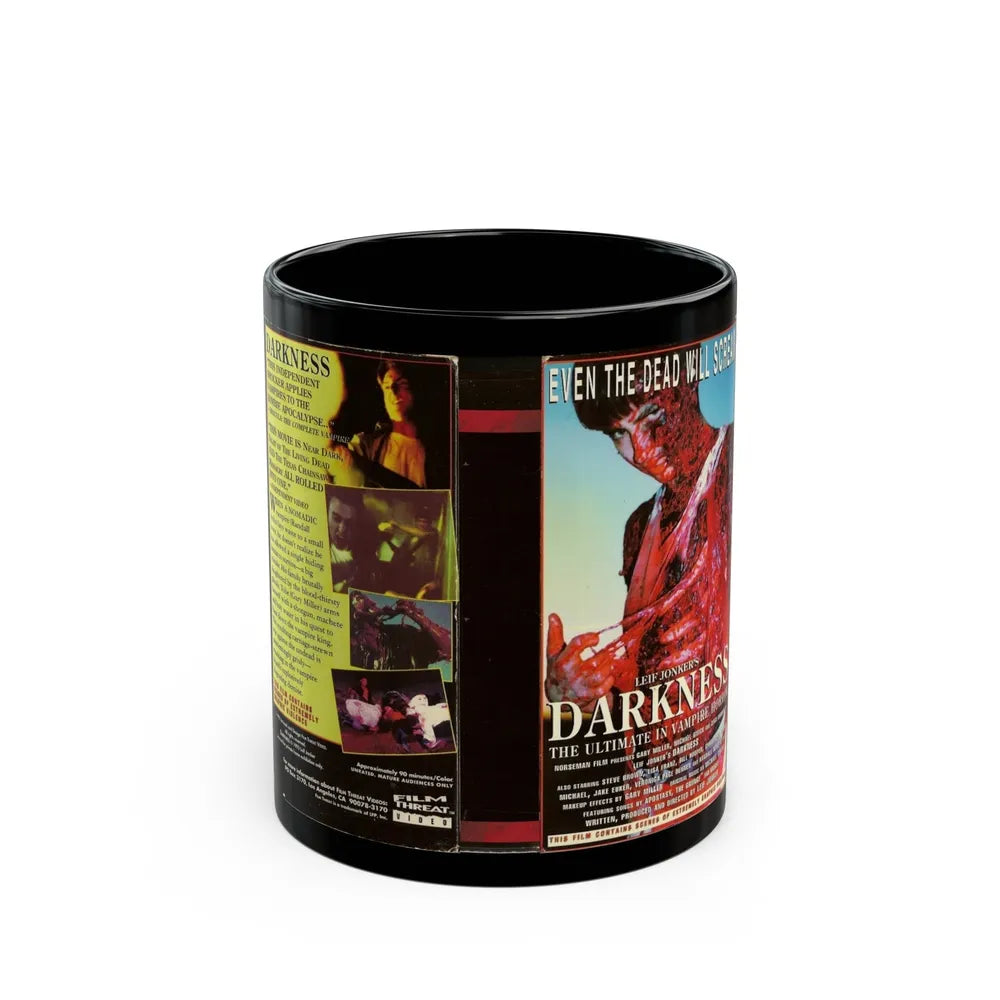 DARKNESS (VHS COVER) - Black Coffee Mug-11oz-Go Mug Yourself