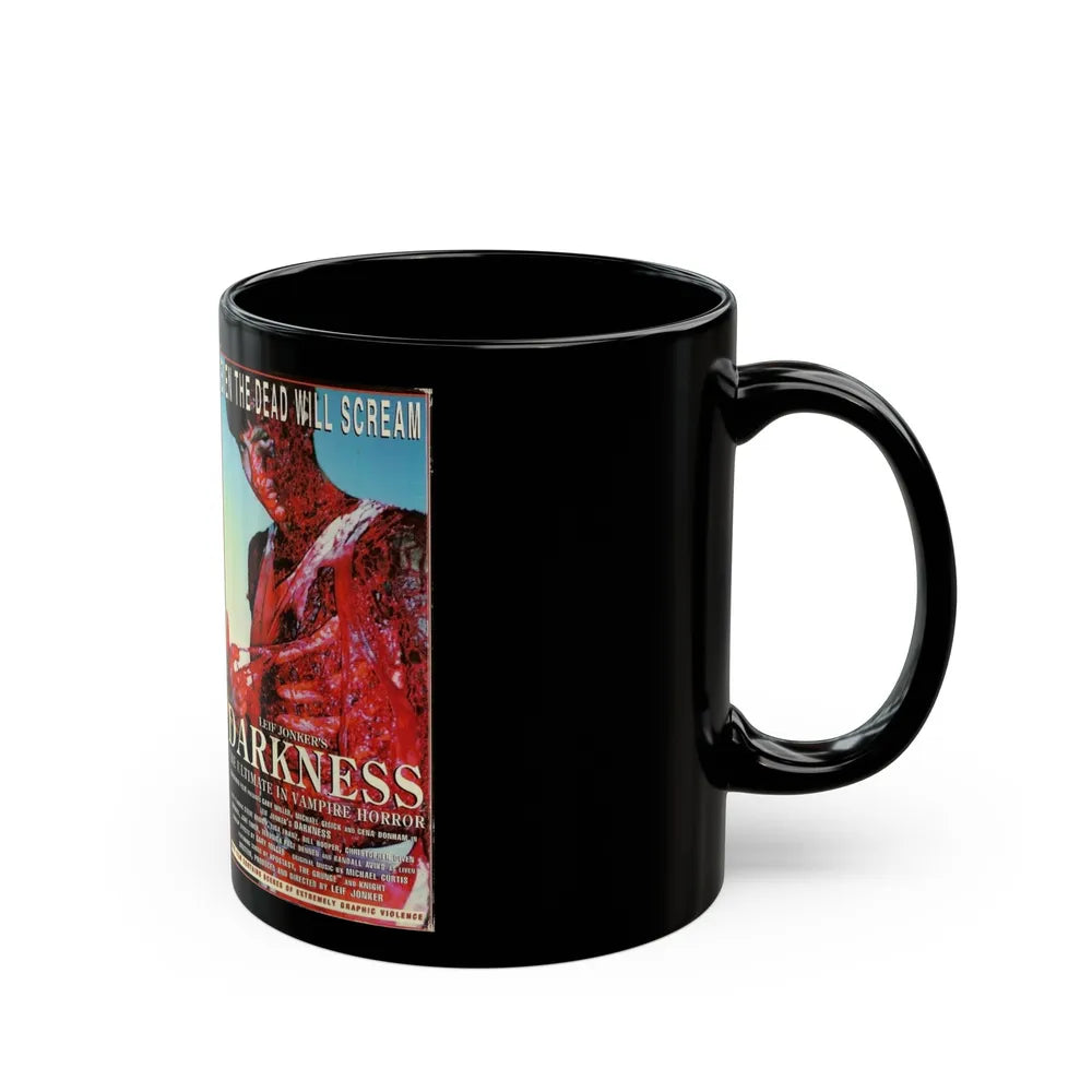 DARKNESS (VHS COVER) - Black Coffee Mug-Go Mug Yourself