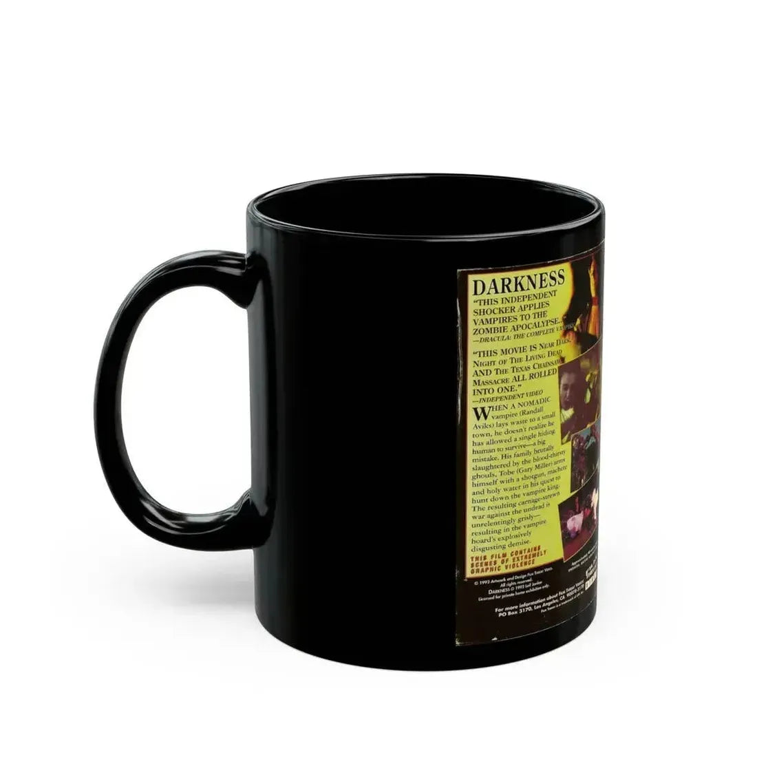 DARKNESS (VHS COVER) - Black Coffee Mug - Go Mug Yourself