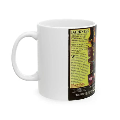 DARKNESS (VHS COVER) - White Coffee Mug - Go Mug Yourself