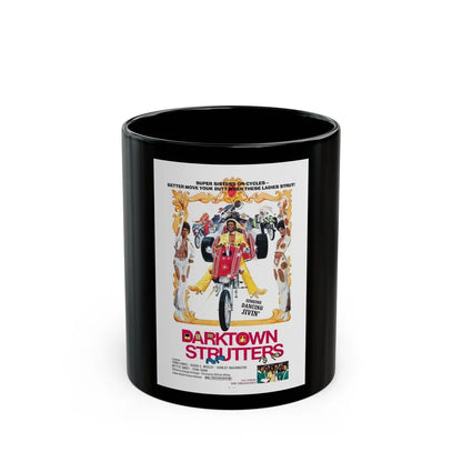 DARKTOWN STRUTTERS 1975 Movie Poster - Black Coffee Mug-11oz-Go Mug Yourself