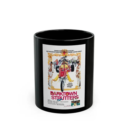 DARKTOWN STRUTTERS 1975 Movie Poster - Black Coffee Mug 11oz - Go Mug Yourself