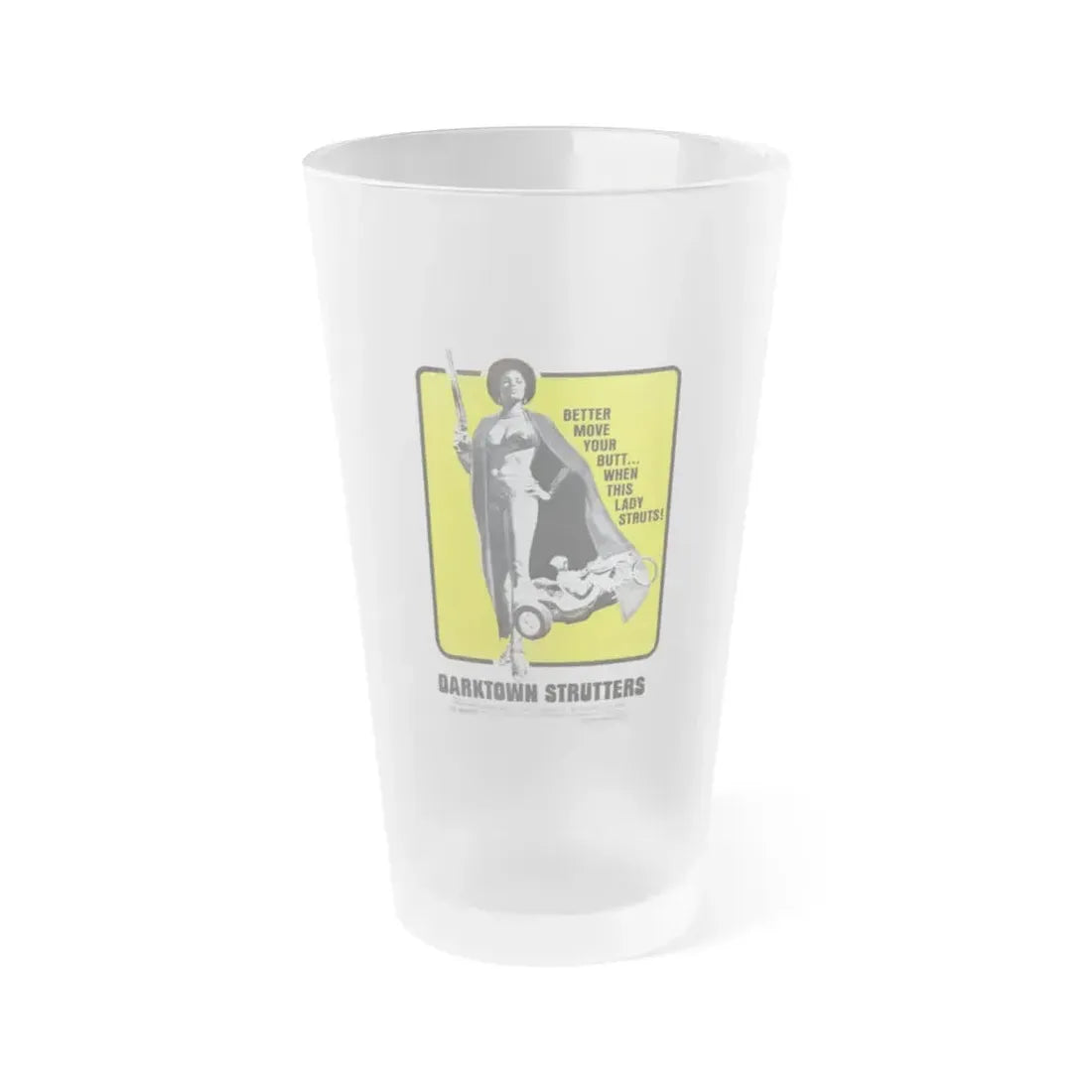 DARKTOWN STRUTTERS (2) 1975 Movie Poster - Frosted Pint Glass 16oz Default Title - Go Mug Yourself