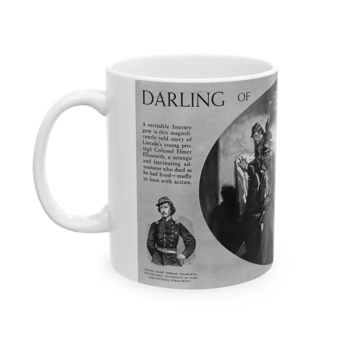 Darling of Destiny, Redbook, December 1936 - White Coffee Mug - Go Mug Yourself