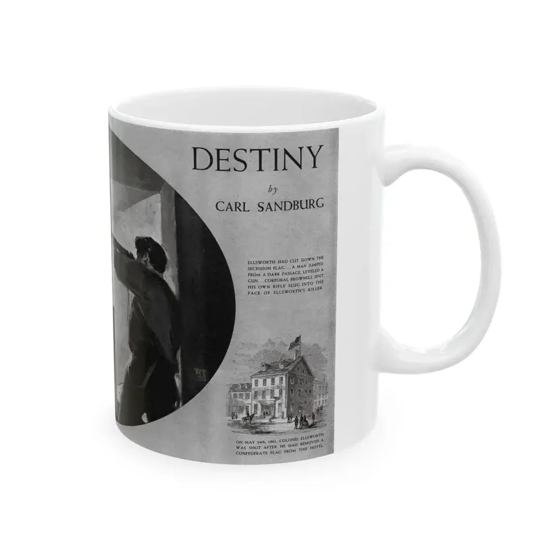 Darling of Destiny, Redbook, December 1936 - White Coffee Mug - Go Mug Yourself