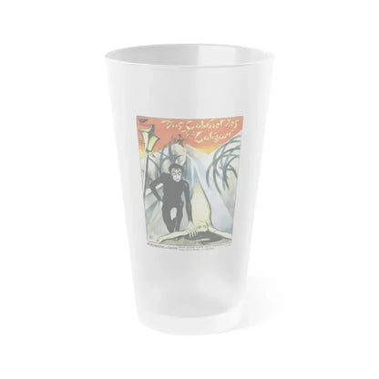 DAS CABINET DES DR CALIGARI 1920 Movie Poster - Frosted Pint Glass 16oz Default Title - Go Mug Yourself