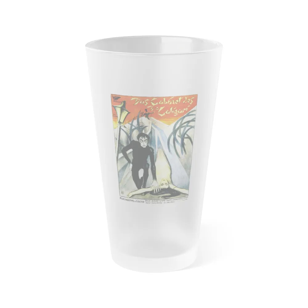 DAS CABINET DES DR CALIGARI 1920 Movie Poster - Frosted Pint Glass 16oz-Go Mug Yourself