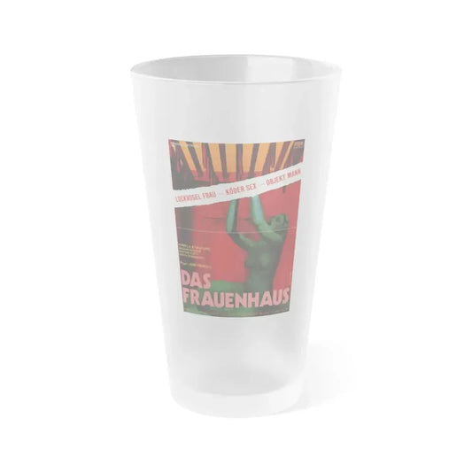 DAS FRAUENHAUS (BLUE RITA) 1977 Movie Poster - Frosted Pint Glass 16oz Default Title - Go Mug Yourself